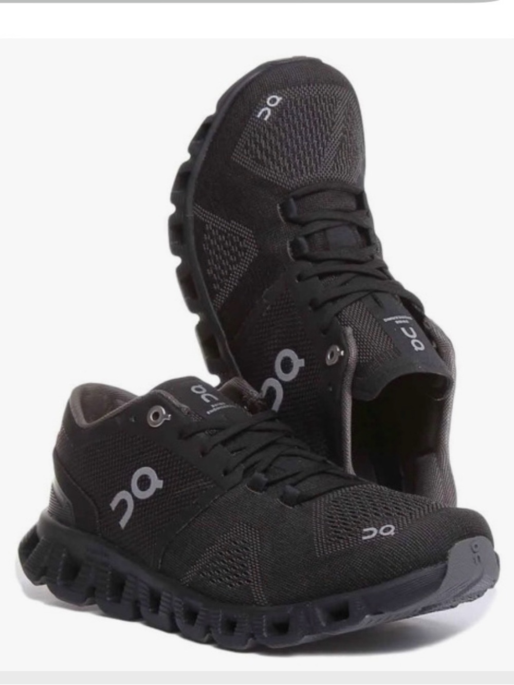 On Cloud X Womens Running Shoes Black Asphalt Mesh 40.99701 Size 7.5